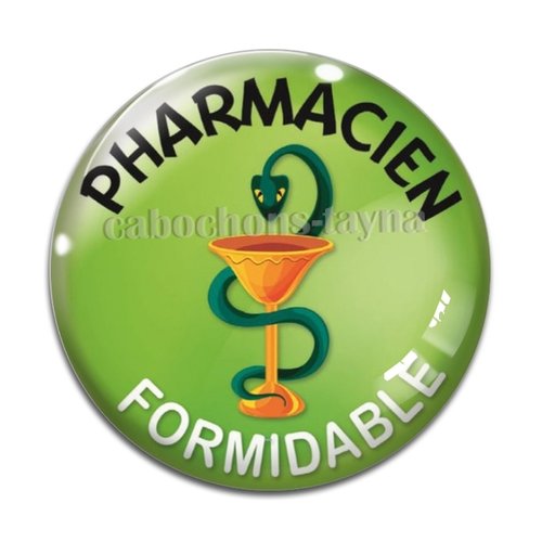 Cabochon pharmacien, résine ou verre différente taille