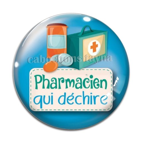 Cabochon pharmacien, résine ou verre différente taille
