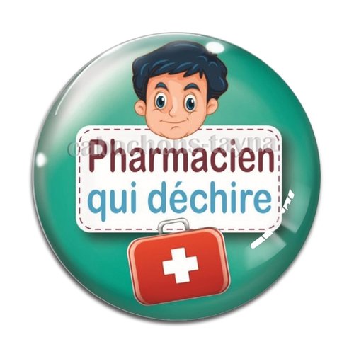 Cabochon pharmacien, résine ou verre différente taille