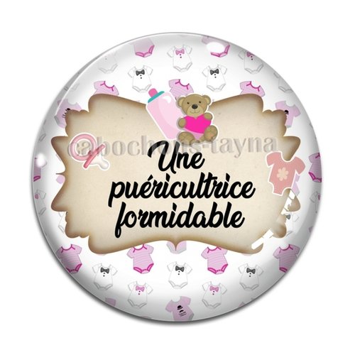 Cabochon puéricultrice formidable, résine ou verre différente taille