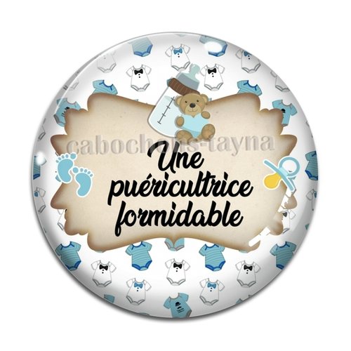 Cabochon puéricultrice formidable, résine ou verre différente taille