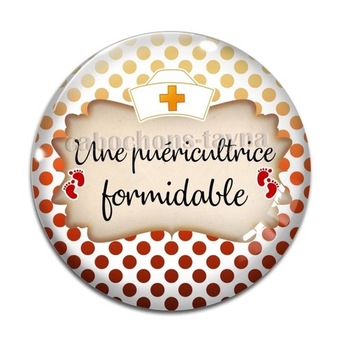 Cabochon puéricultrice formidable, résine ou verre différente taille