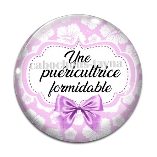 Cabochon puéricultrice formidable, résine ou verre différente taille