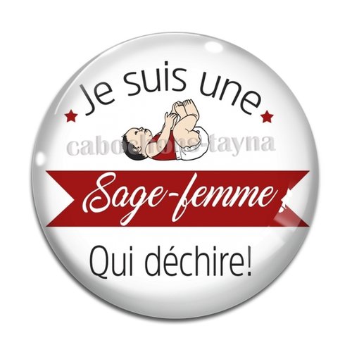 Cabochon sage femme qui déchire, résine ou verre différente taille