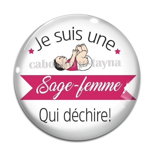 Cabochon sage femme qui déchire, résine ou verre différente taille