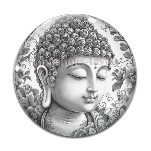 Cabochon bouddha, résine ou en verre différente taille
