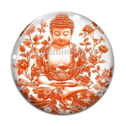 Cabochon bouddha, résine ou en verre différente taille