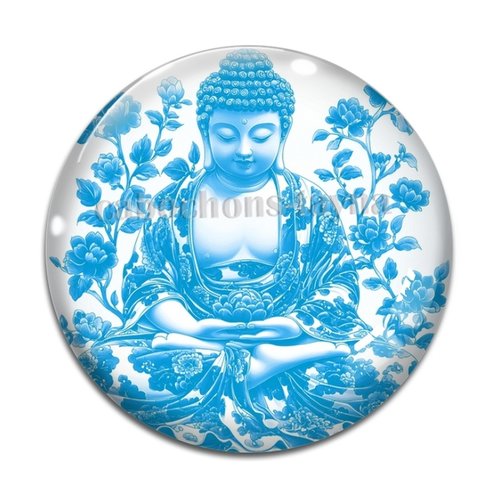 Cabochon bouddha, résine ou en verre différente taille