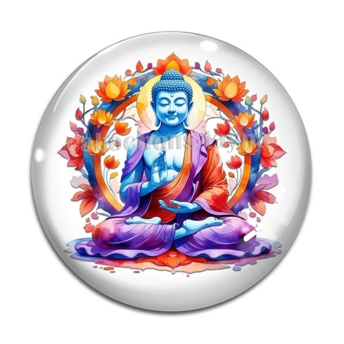 Cabochon bouddha, résine ou en verre différente taille