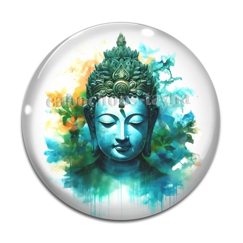 Cabochon bouddha, résine ou en verre différente taille