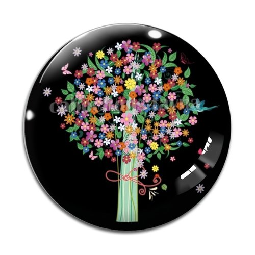 Cabochon arbre de vie, cabochon résine - ou verre rond différente taille