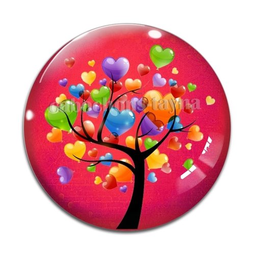Cabochon arbre de vie, cabochon résine - ou verre rond différente taille