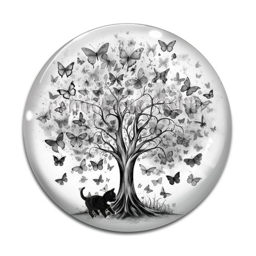Cabochon arbre de vie, cabochon résine - ou verre rond différente taille
