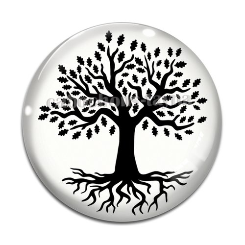 Cabochon arbre de vie, cabochon résine - ou verre rond différente taille