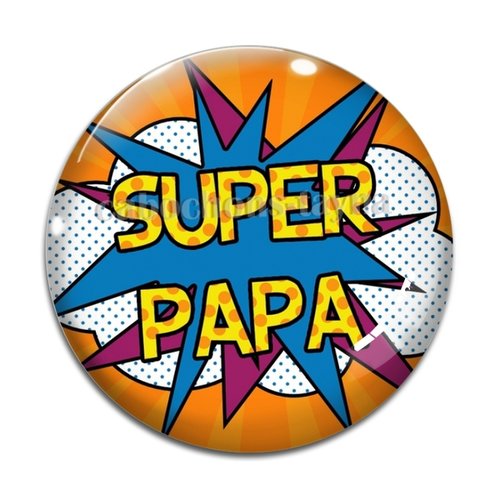 Cabochon super papa, cabochon résine ou verre rond différente taille