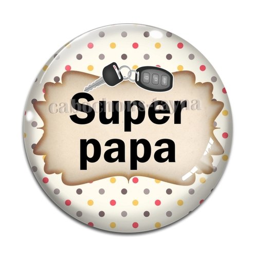 Cabochon super papa, cabochon résine ou verre rond différente taille
