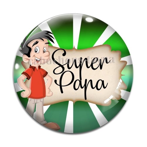 Cabochon super papa, cabochon résine ou verre rond différente taille