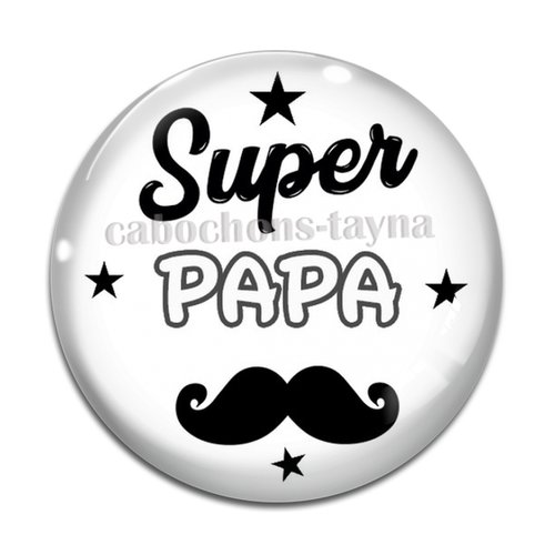 Cabochon super papa, cabochon résine ou verre rond différente taille