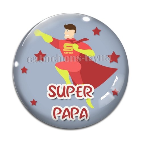Cabochon super papa, cabochon résine ou verre rond différente taille