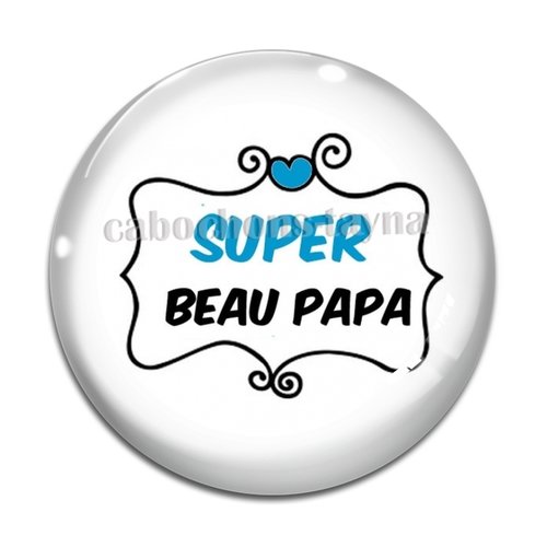 Cabochon super beau papa, cabochon résine ou verre rond différente taille