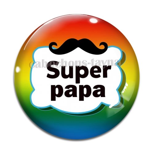 Cabochon super papa, cabochon résine ou verre rond différente taille