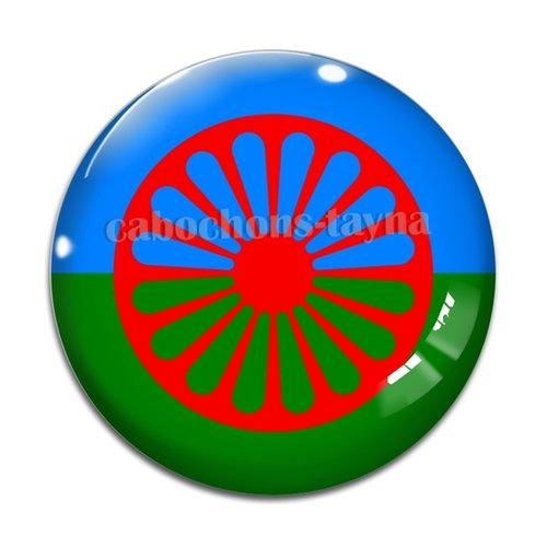 Cabochon drapeau, résine ou verre différente taille