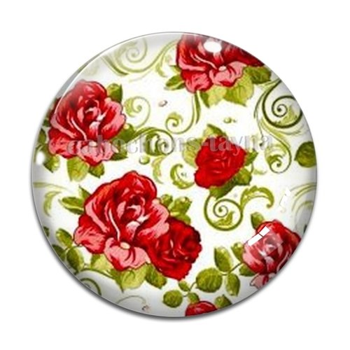 Cabochon fleur, résine ou verre différente taille