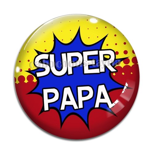 Cabochon super papa, résine ou verre différente taille