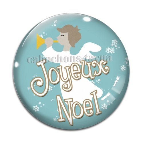 Cabochon joyeux noël, résine ou verre différente taille