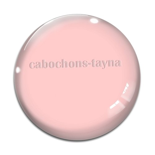 Cabochon rose, cabochon résine - ou verre rond différente taille