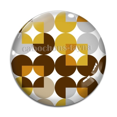 Cabochon forme géométrique, cabochon résine ou verre rond différente taille
