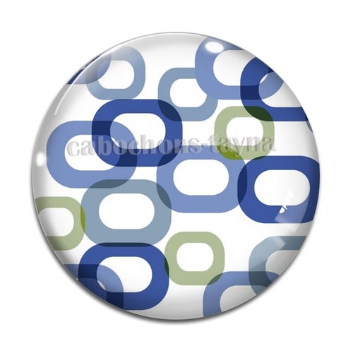 Cabochon forme géométrique, cabochon résine ou verre rond différente taille