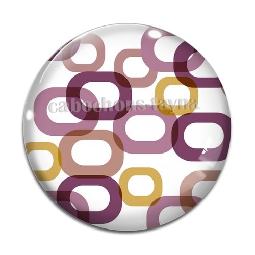 Cabochon forme géométrique, cabochon résine ou verre rond différente taille