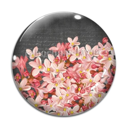 Cabochon fleur, résine ou verre différente taille