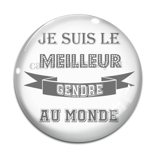 Cabochon meilleur gendre, cabochon résine, verre rond différente taille