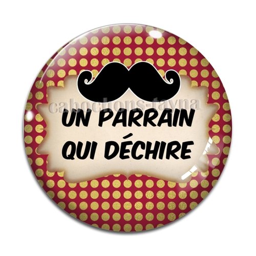 Cabochon parrain qui déchire, cabochon résine, verre rond différente taille