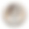 Cabochon chouette marraine, cabochon résine, verre rond différente taille