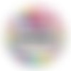 Cabochon formatrice qui déchire, cabochon résine, verre rond différente taille
