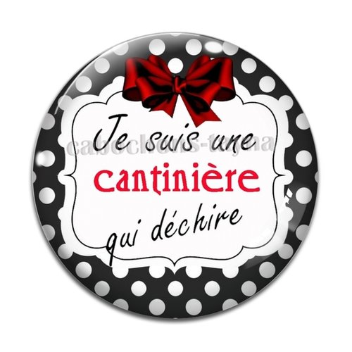 Cabochon cantinière qui déchire, cabochon résine, verre rond différente taille