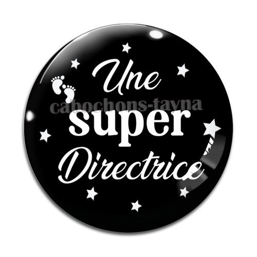 Cabochon super directrice, cabochon résine, verre rond différente taille