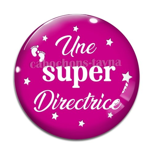 Cabochon super directrice, cabochon résine, verre rond différente taille