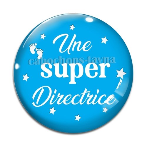 Cabochon super directrice, cabochon résine, verre rond différente taille