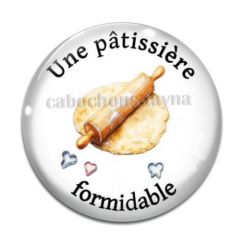 Cabochon pâtissière, cabochon résine, verre rond différente taille