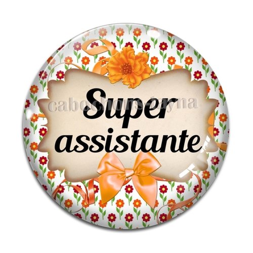 Cabochon assistante, cabochon résine, verre rond différente taille