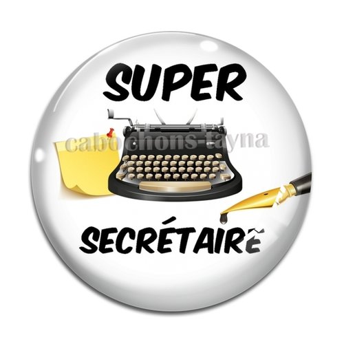 Cabochon secrétaire, cabochon résine, verre rond différente taille