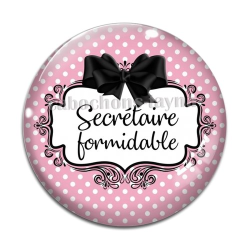 Cabochon secrétaire formidable, cabochon résine, verre rond différente taille