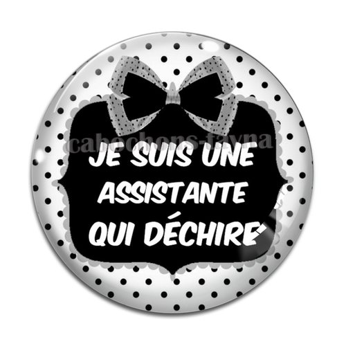 Cabochon assistante, cabochon résine, verre rond différente taille