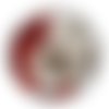 Cabochon fleur, cabochon résine, verre rond différente taille