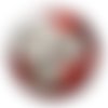 Cabochon fleur, cabochon résine, verre rond différente taille