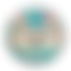 Cabochon super copine, cabochon résine, verre rond différente taille